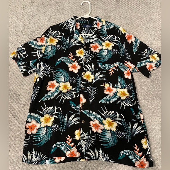 George floral button down tee - Picture 1 of 2